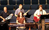 worsOur group of worship leaders and musicians specialize in contemporary 
          and modern styles, and can help when your worship leader takes a vacation, 
          your team experiences transition, or you would like some special music 
        for your service or event.hip